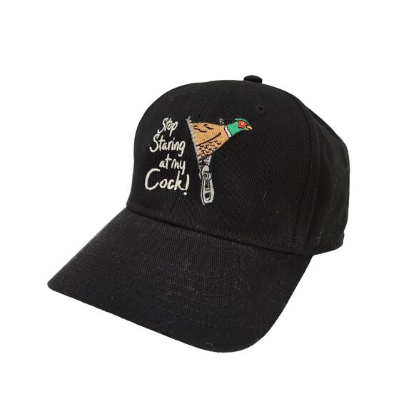 Pheasant Hunting Embroidered Stop Staring at my Bird Cap - Adjustable - Picture 2 of 15